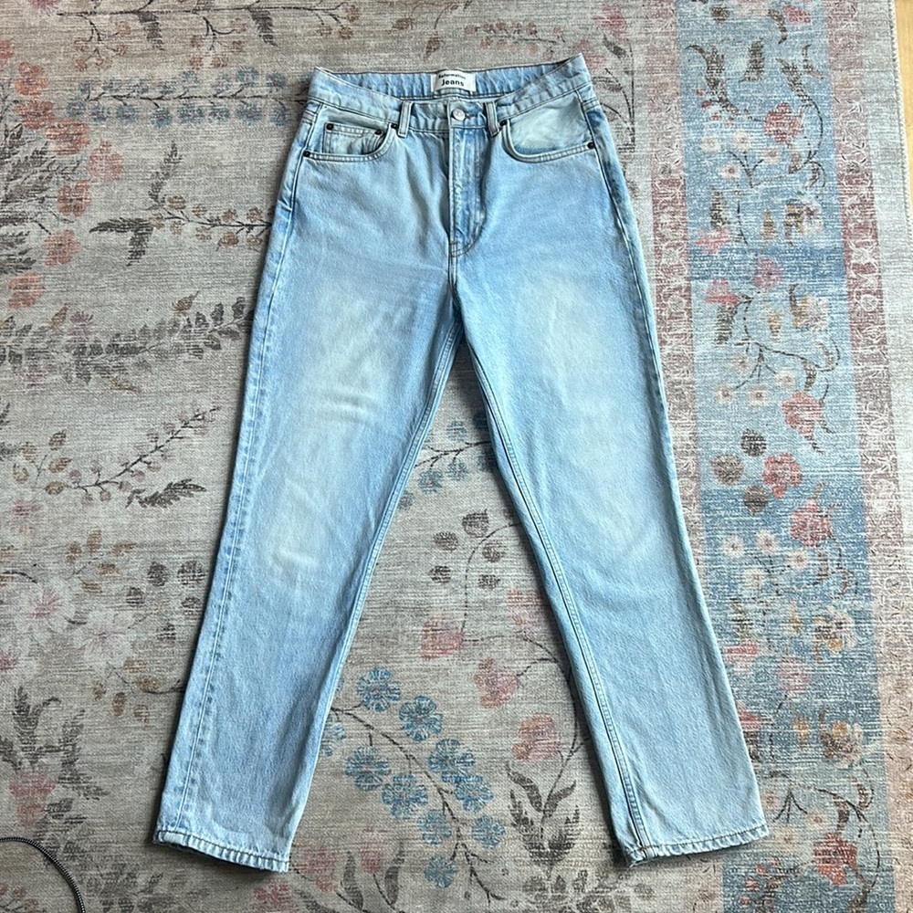 Reformation Jeans Julia Crop High Cigarette Jean Powell Wash Size 26 - Picture 5 of 8